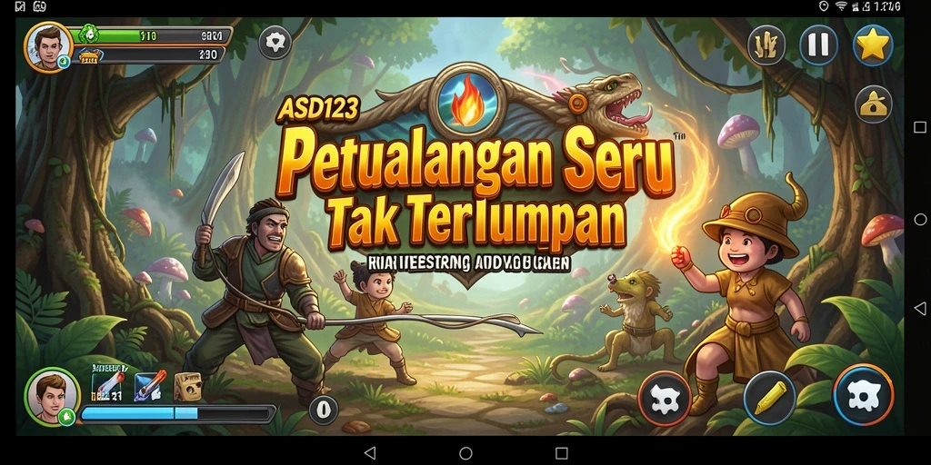 Tangkapan layar gameplay menampilkan aksi seru dalam petualangan.