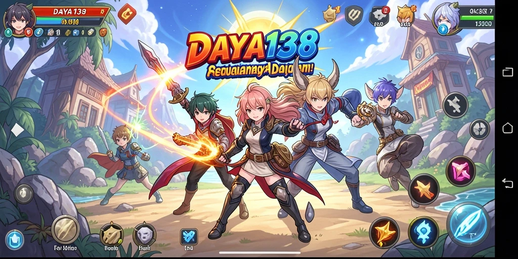 Screenshot gameplay DAYA138 menunjukkan aksi seru dalam dunia Anime.