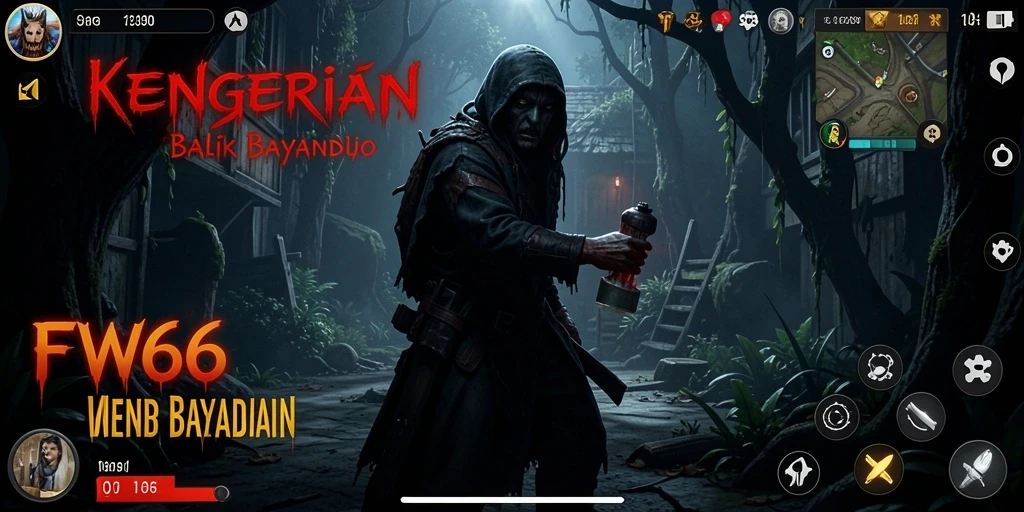 Tampilan gameplay menakutkan dengan suasana Horror yang mendebarkan.