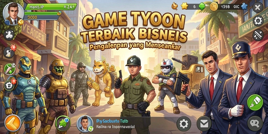 Tampilan gameplay seru dari HARAPJP yang penuh strategi.