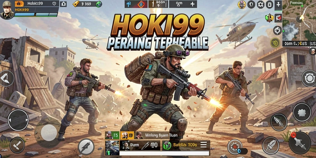 Gameplay seru HOKI99 dengan aksi pertempuran Battle Royale.