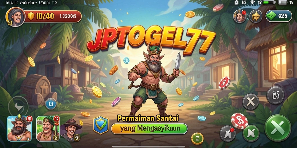 Screenshot utama JPTOGEL77 yang menunjukkan gameplay santai dan menyenangkan.