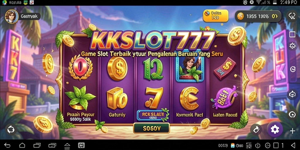 Tampilan gameplay KKSLOT777 dengan efek visual yang menarik.