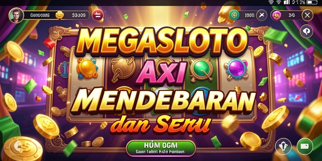 Tangkapan layar utama MEGASLOTO menampilkan aksi seru dan gameplay menegangkan.