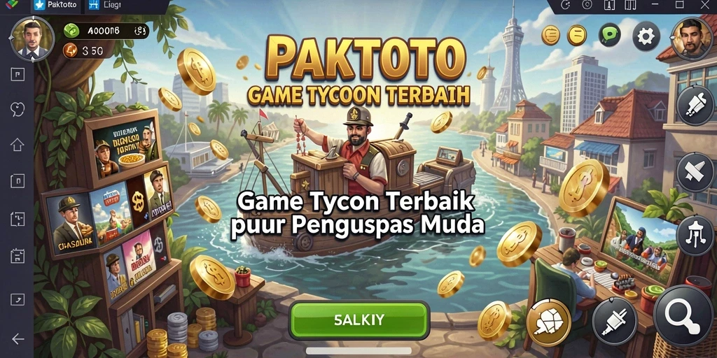 Gameplay PAKTOTO menunjukkan pengalaman Tycoon yang seru dan menantang.
