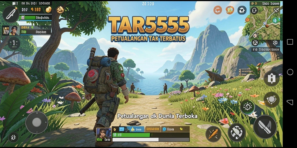 Screenshot menampilkan aksi seru dalam dunia terbuka TAR555.