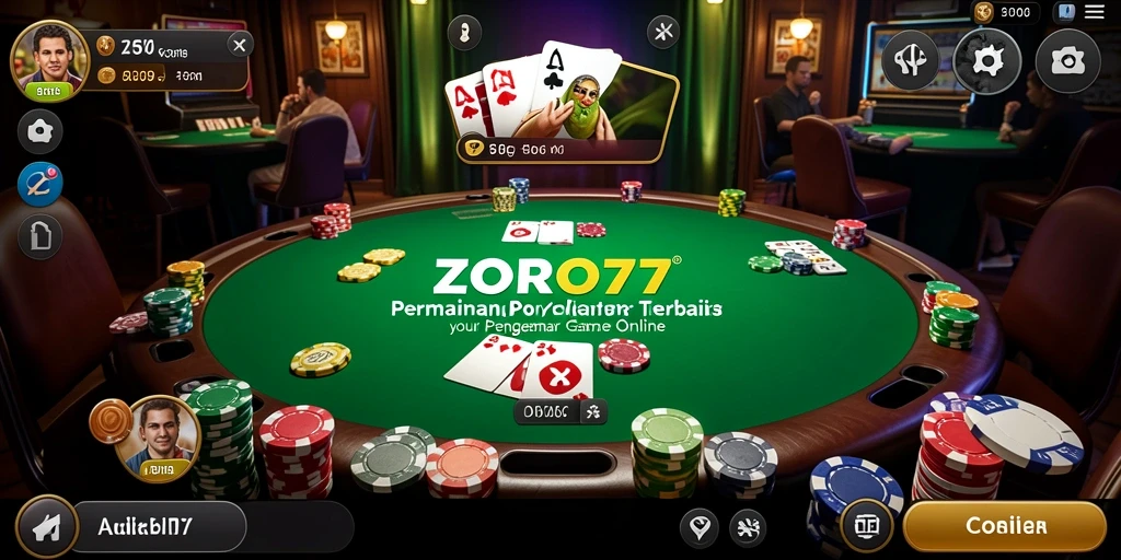 Tampilan gameplay ZORO77 yang mendebarkan dan penuh strategi.